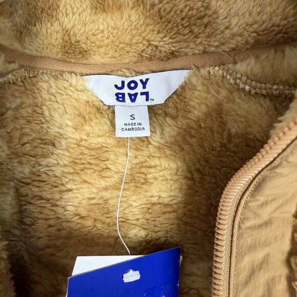 NWT Joylab Zip-Up Cropped Winter High-Pile Fleece Jacket Size Small S NEW - Picture 9 of 15